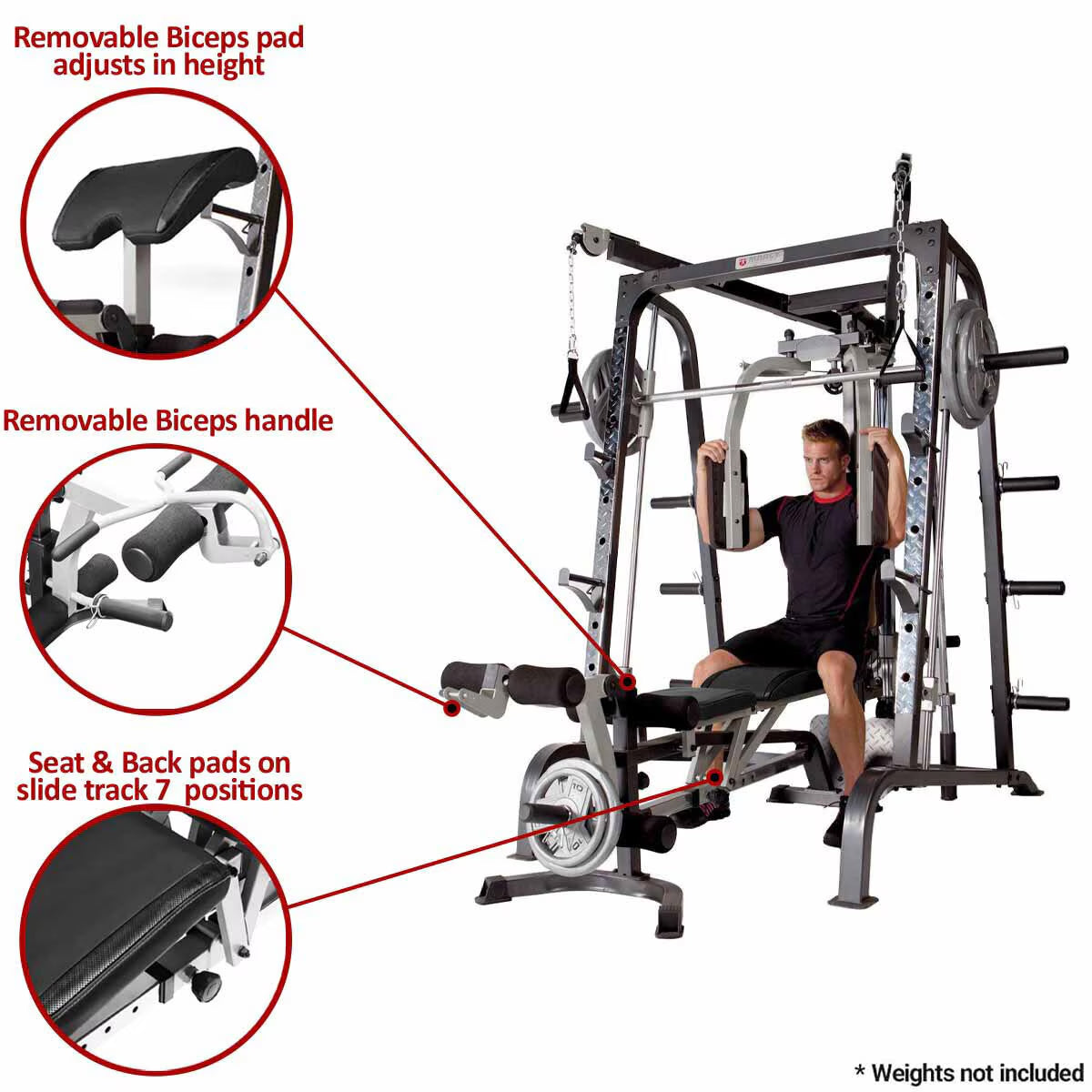 MD-9010G Deluxe Smith Machine