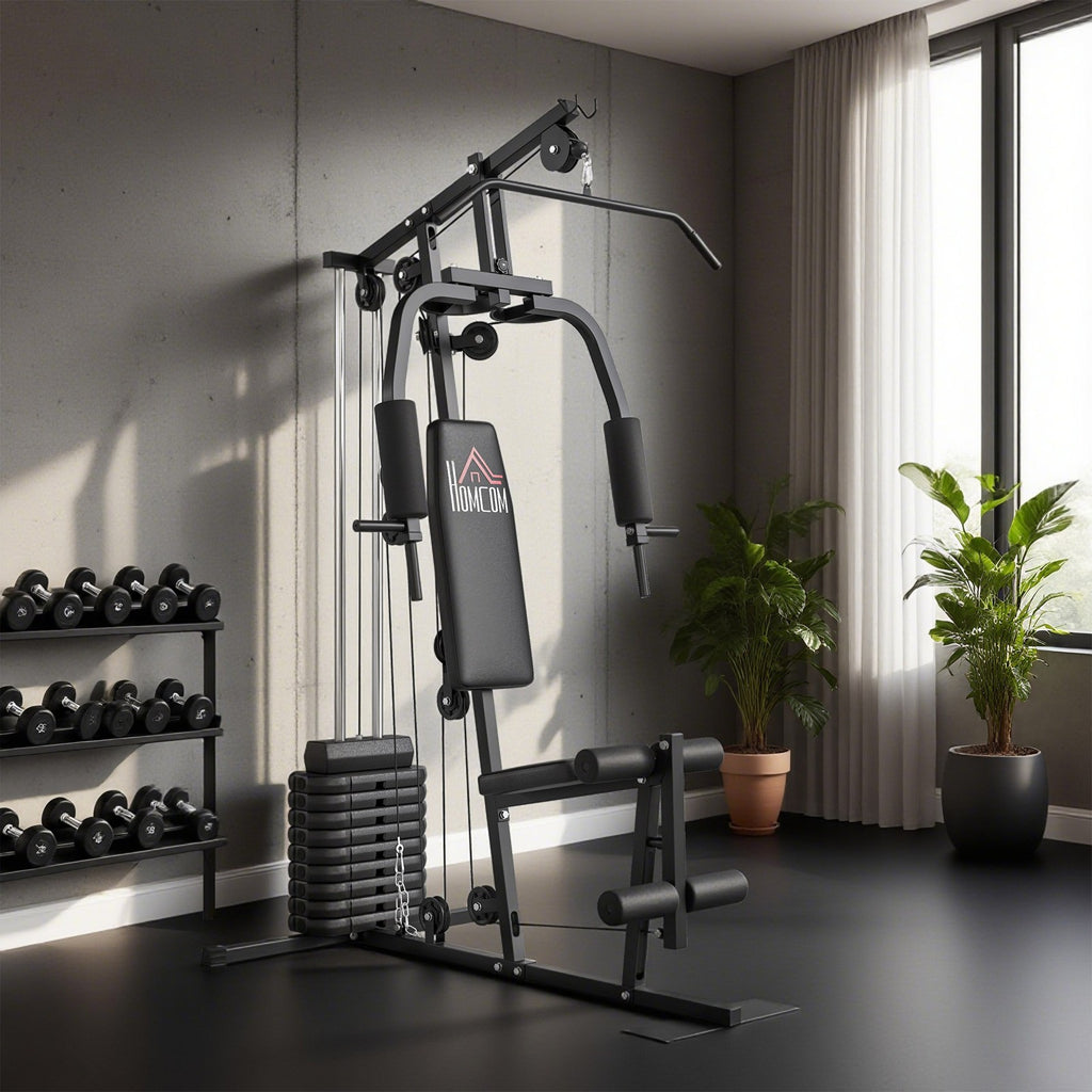 Multifunction Home Gym Machine with 45Kg Weight Stack for Full Body Workout