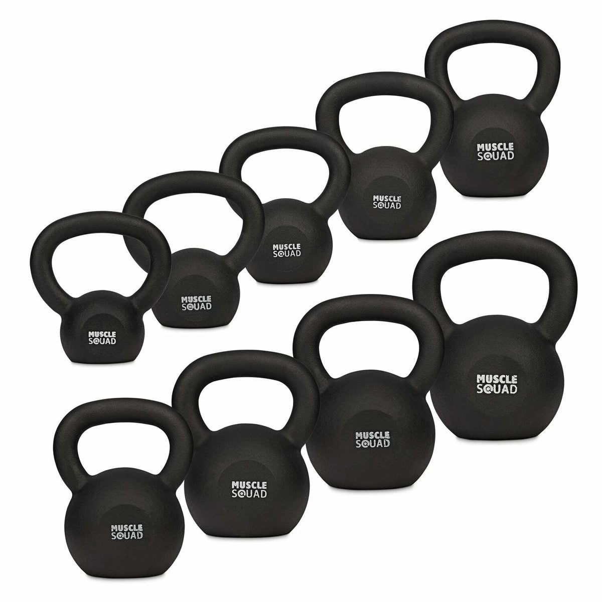 Weights - Cast Iron Kettlebells 4-28Kg Multi Gym, Gym Equipment - Musclesquad