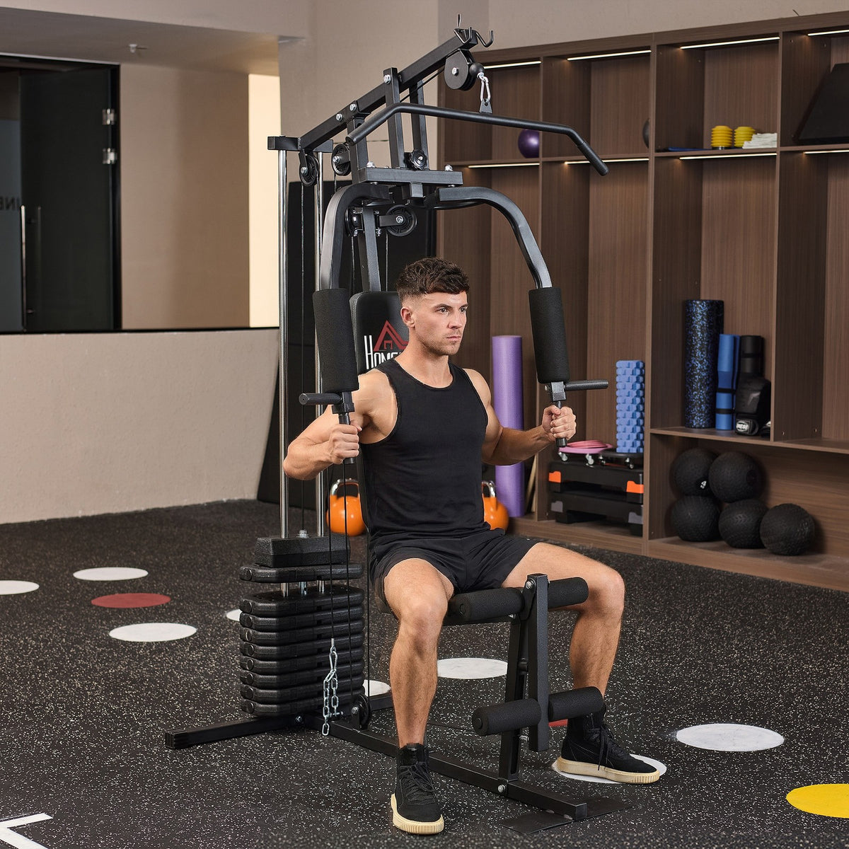 Multifunction Home Gym Machine with 45Kg Weight Stack for Full Body Workout