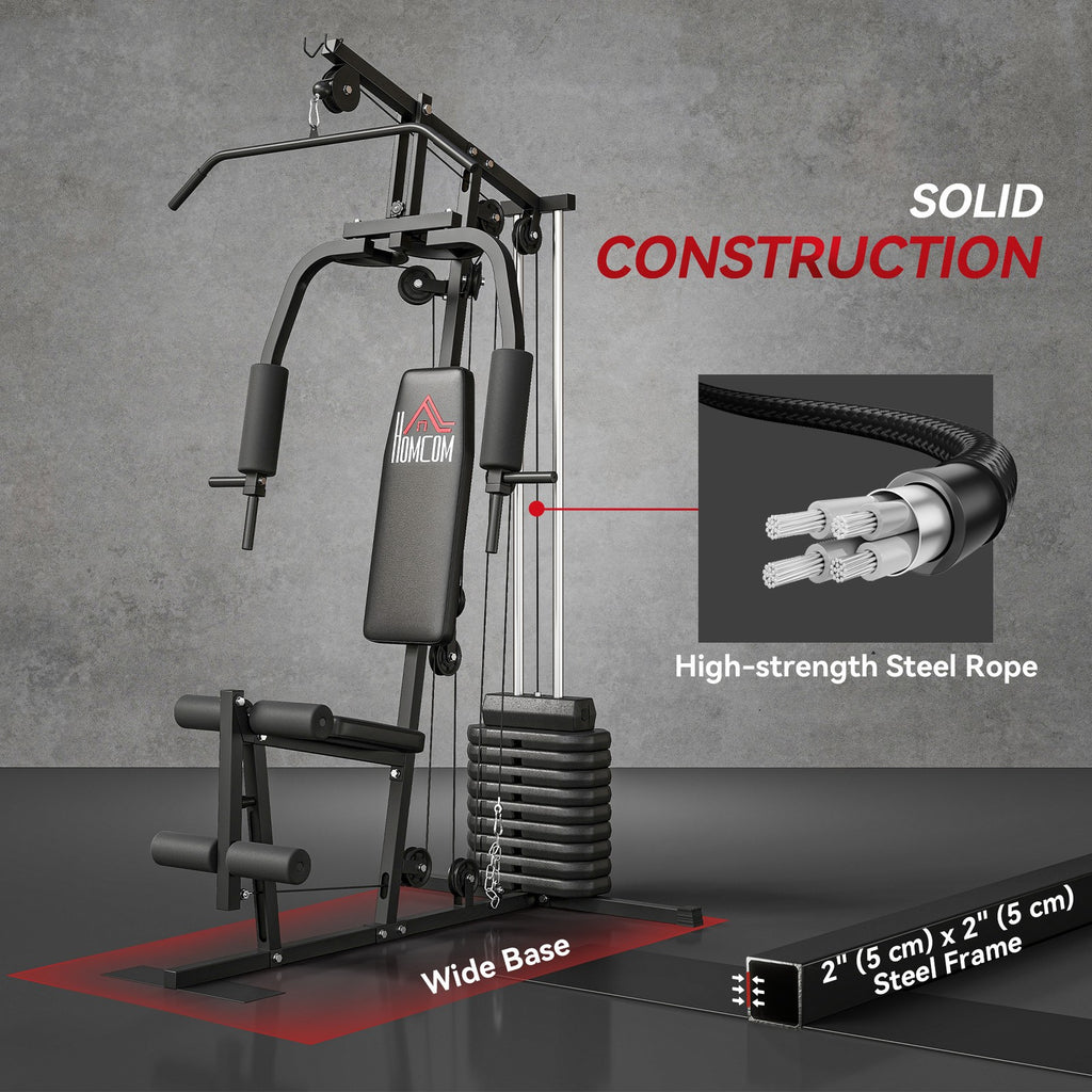 Multifunction Home Gym Machine with 45Kg Weight Stack for Full Body Workout